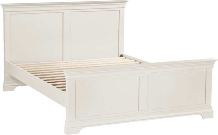 BORDEAUX 5' HIGH END BED - IVORY - Blythe Living