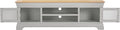 BORDEAUX TV STAND - PEBBLE GREY/OAK - Blythe Living