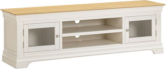 BORDEAUX TV STAND - IVORY/OAK - Blythe Living