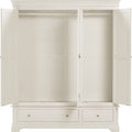 BORDEAUX 3 DOOR WARDROBE - IVORY - Blythe Living