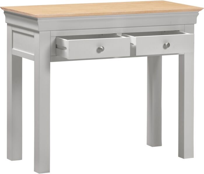 BORDEAUX CONSOLE TABLE - PEBBLE GREY/OAK - Blythe Living