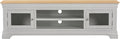 BORDEAUX TV STAND - PEBBLE GREY/OAK - Blythe Living