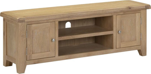 WINDSOR STRAIGHT TV UNIT - NATURAL OAK