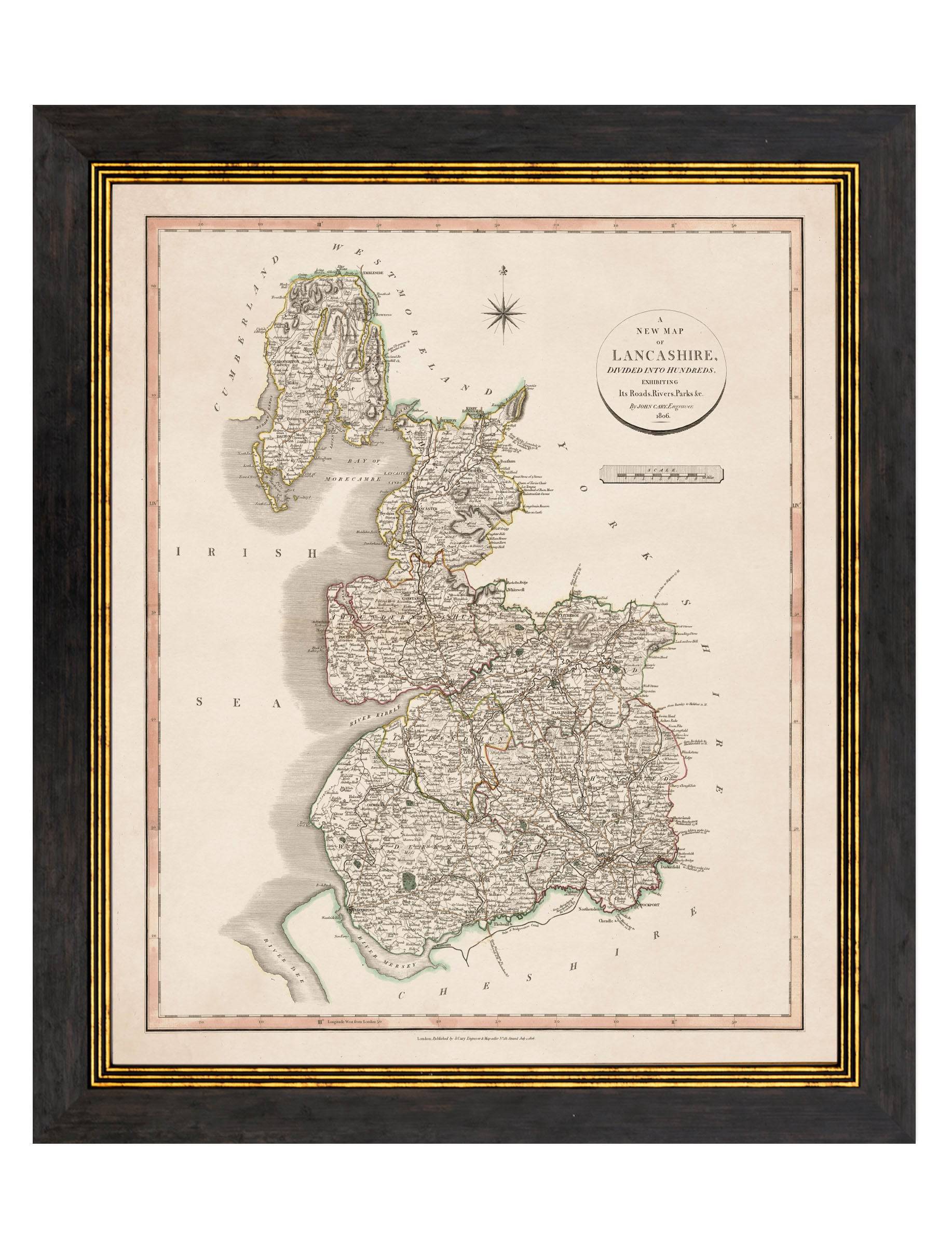 c.1806 County Maps of England - Blythe Living