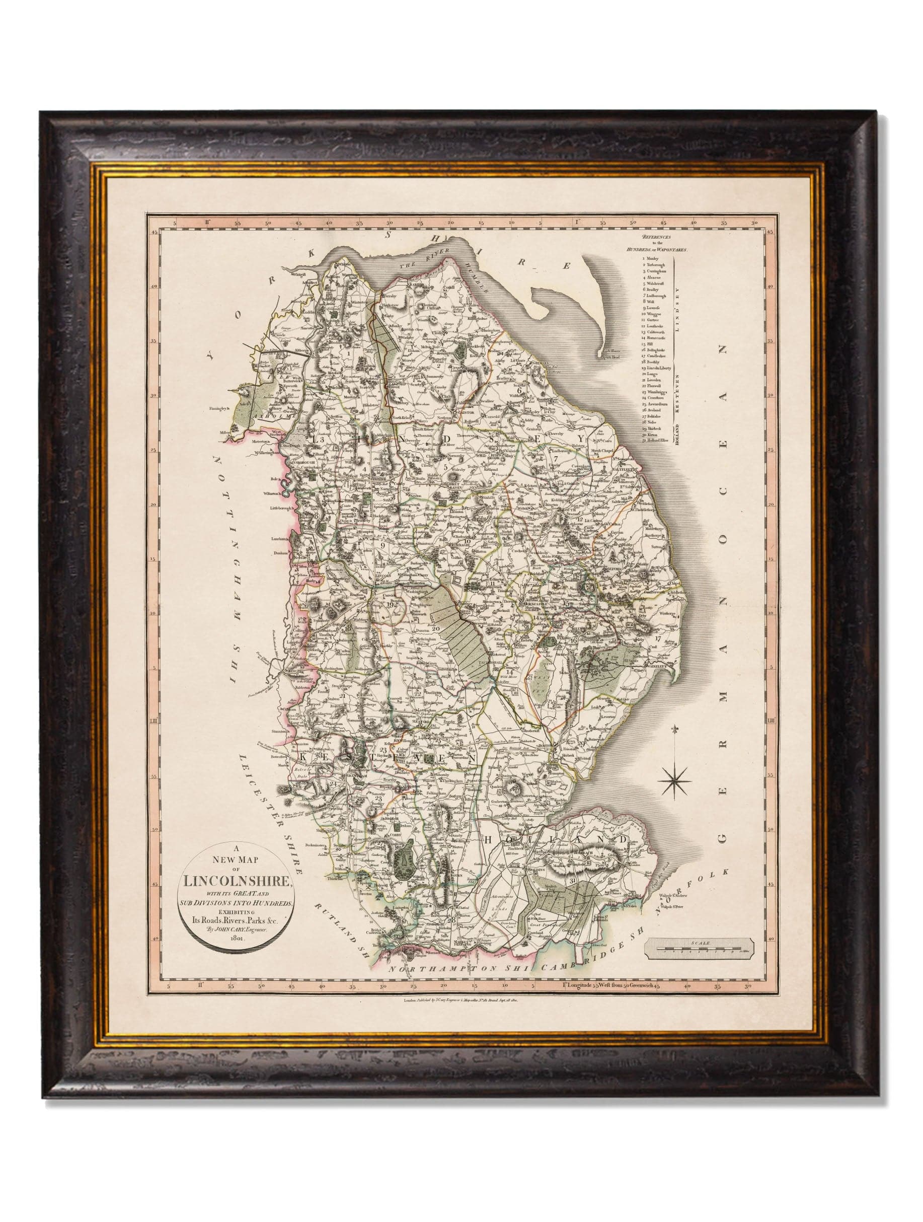 c.1806 County Maps of England - Blythe Living