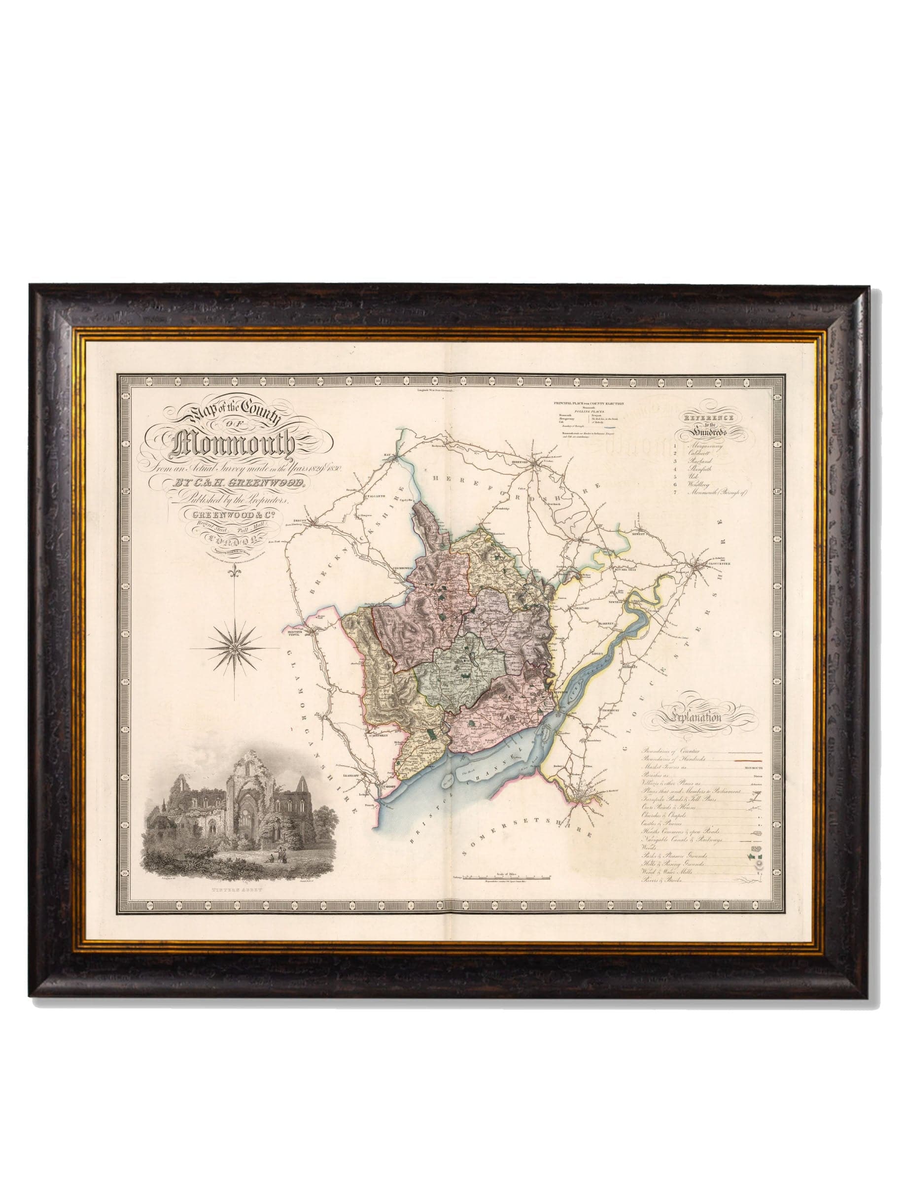 c.1830 County Maps of England - Blythe Living