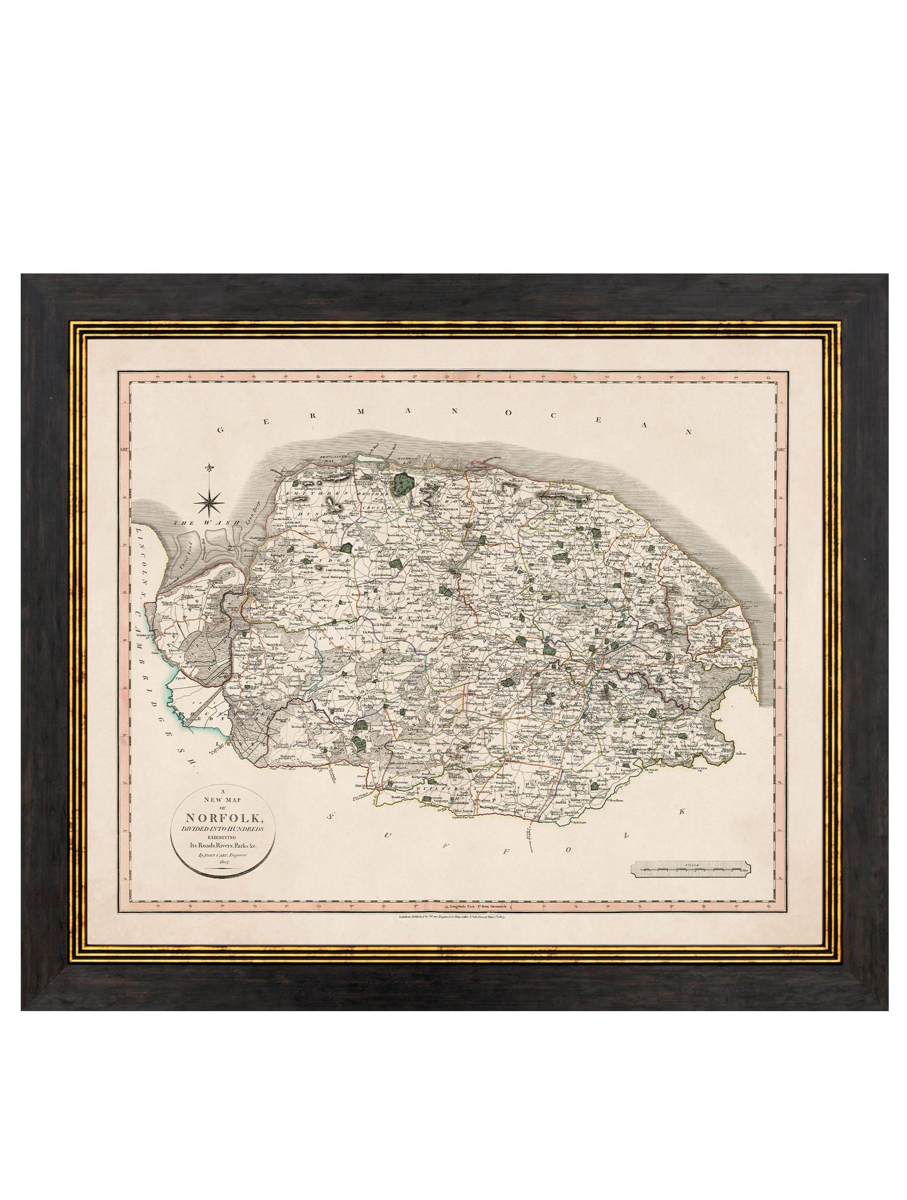 c.1806 County Maps of England - Blythe Living