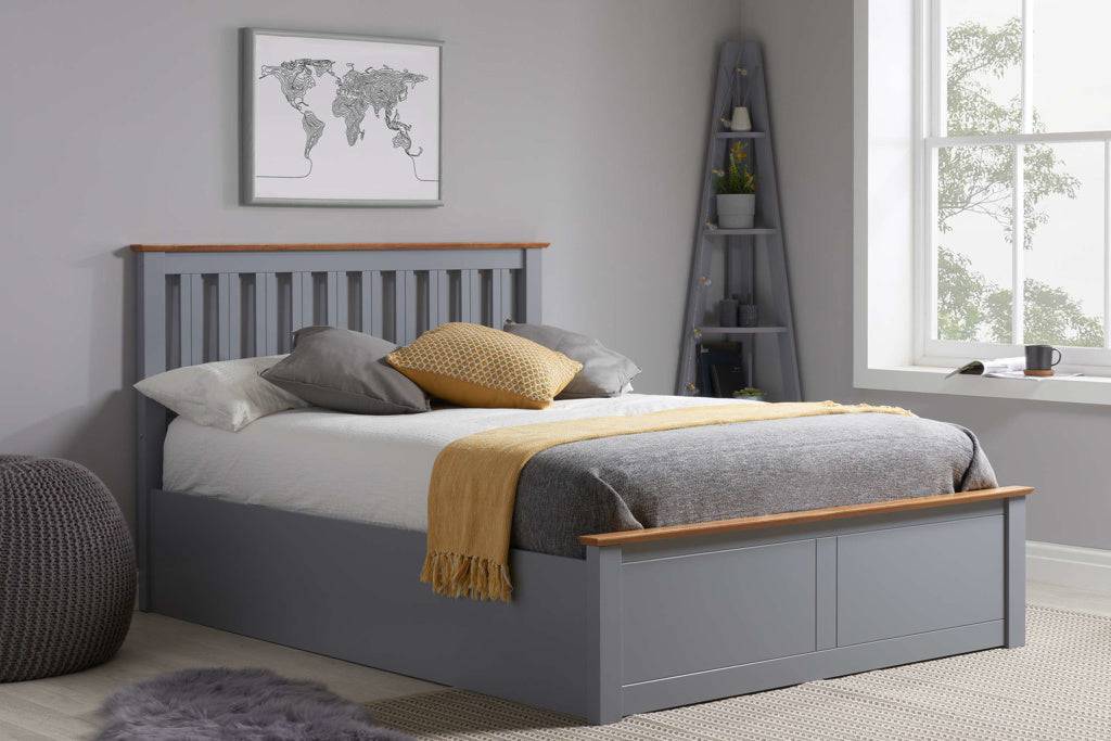 Phoenix Ottoman Bed Stone Grey - Blythe Living