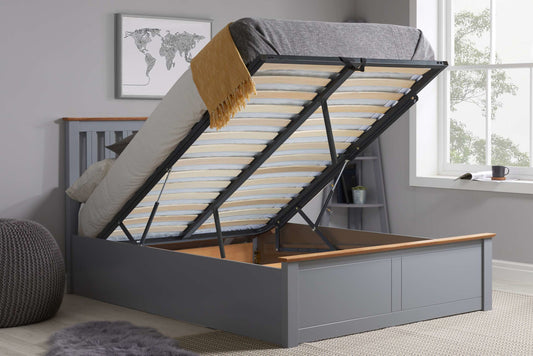 Phoenix Ottoman Bed Stone Grey