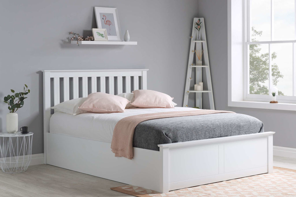 Phoenix Ottoman Bed White