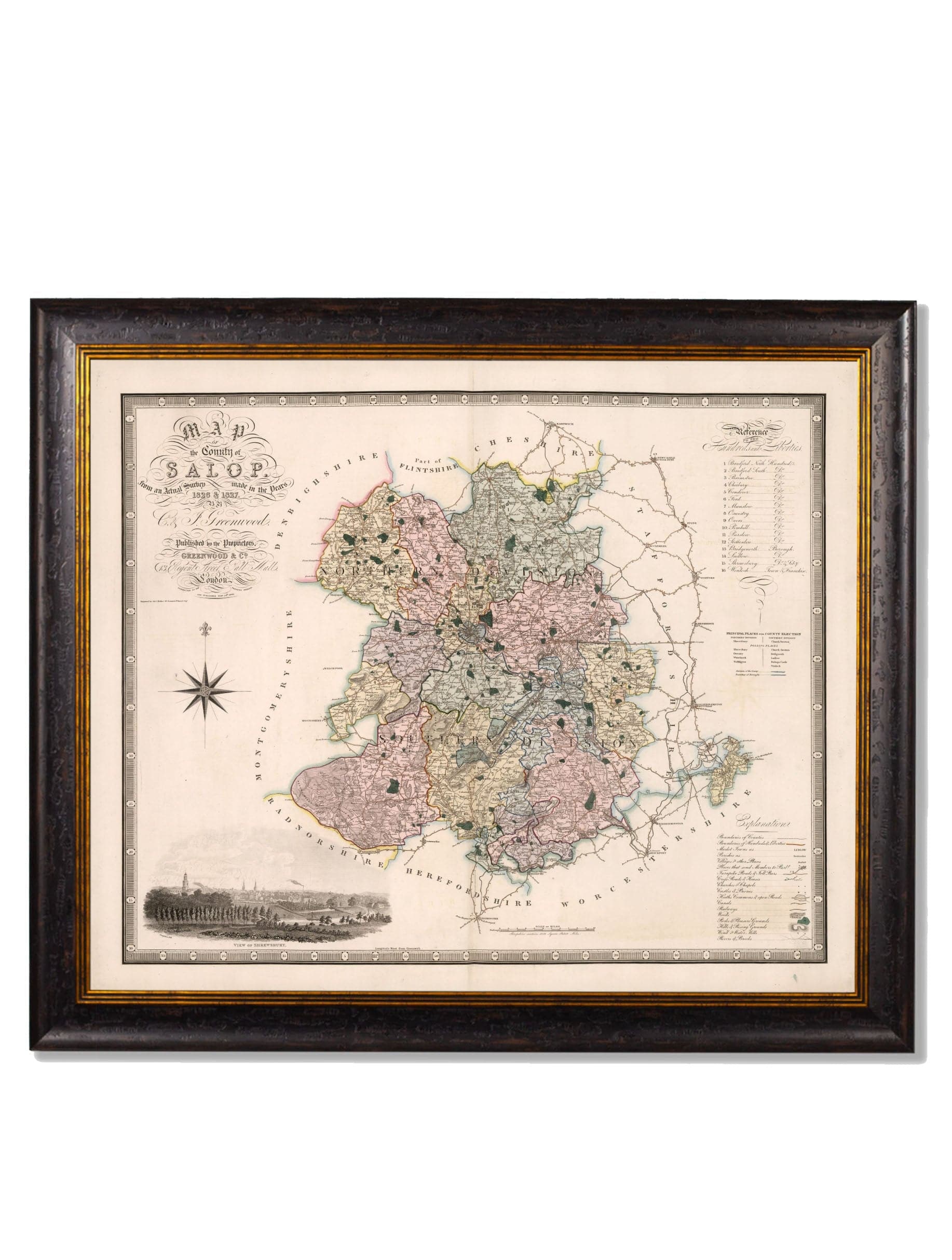 c.1830 County Maps of England - Blythe Living