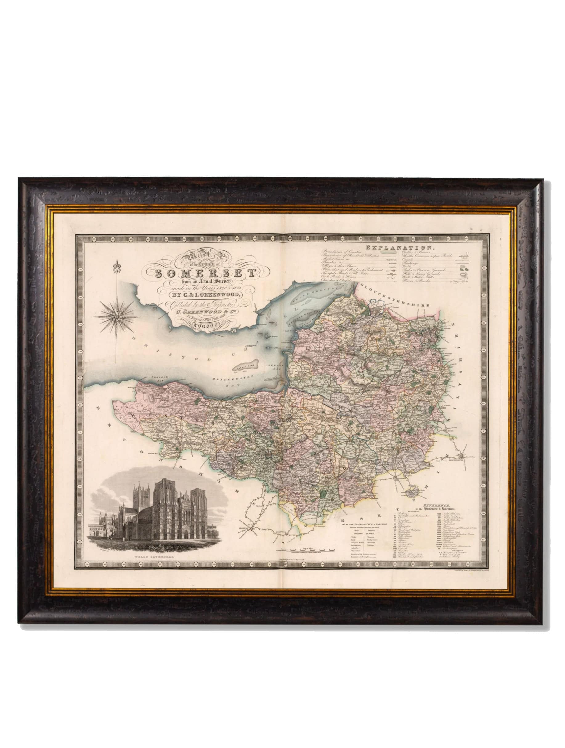 c.1830 County Maps of England - Blythe Living