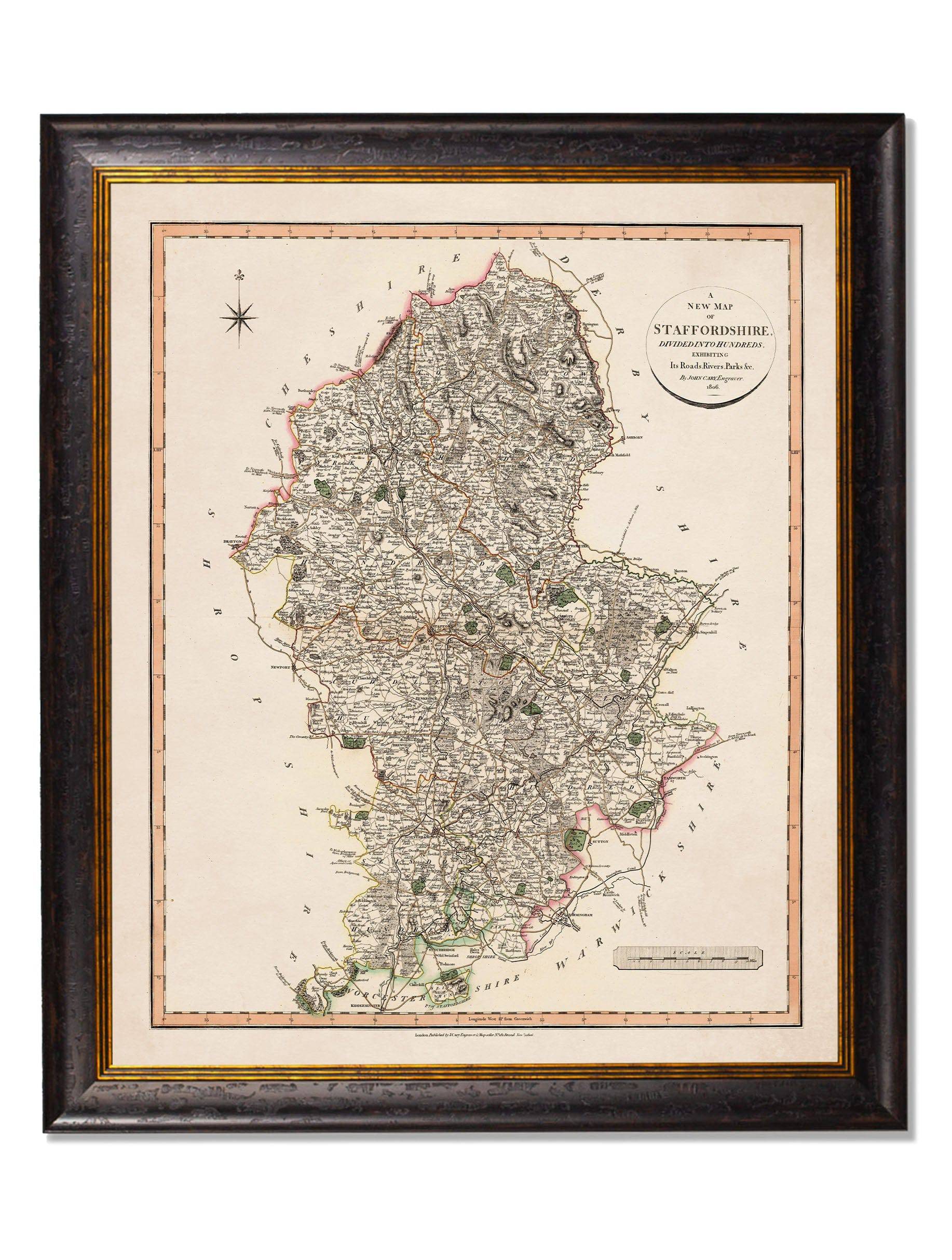 c.1806 County Maps of England - Blythe Living