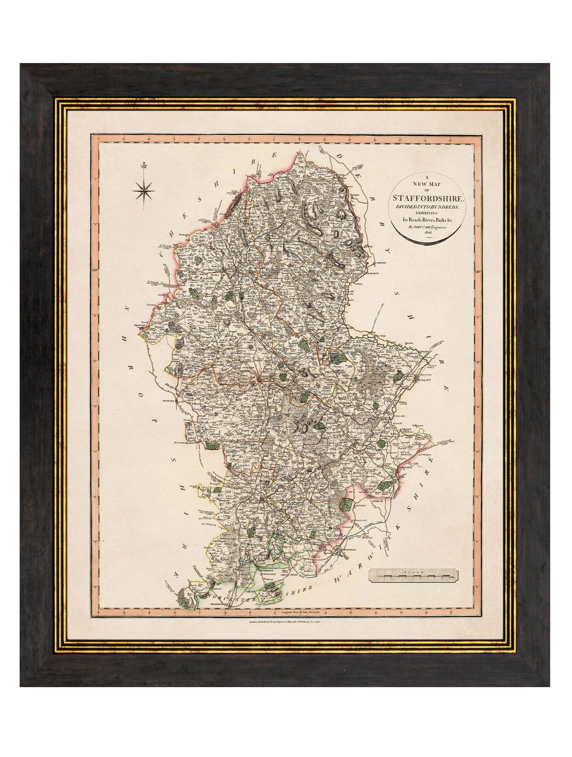 c.1806 County Maps of England - Blythe Living