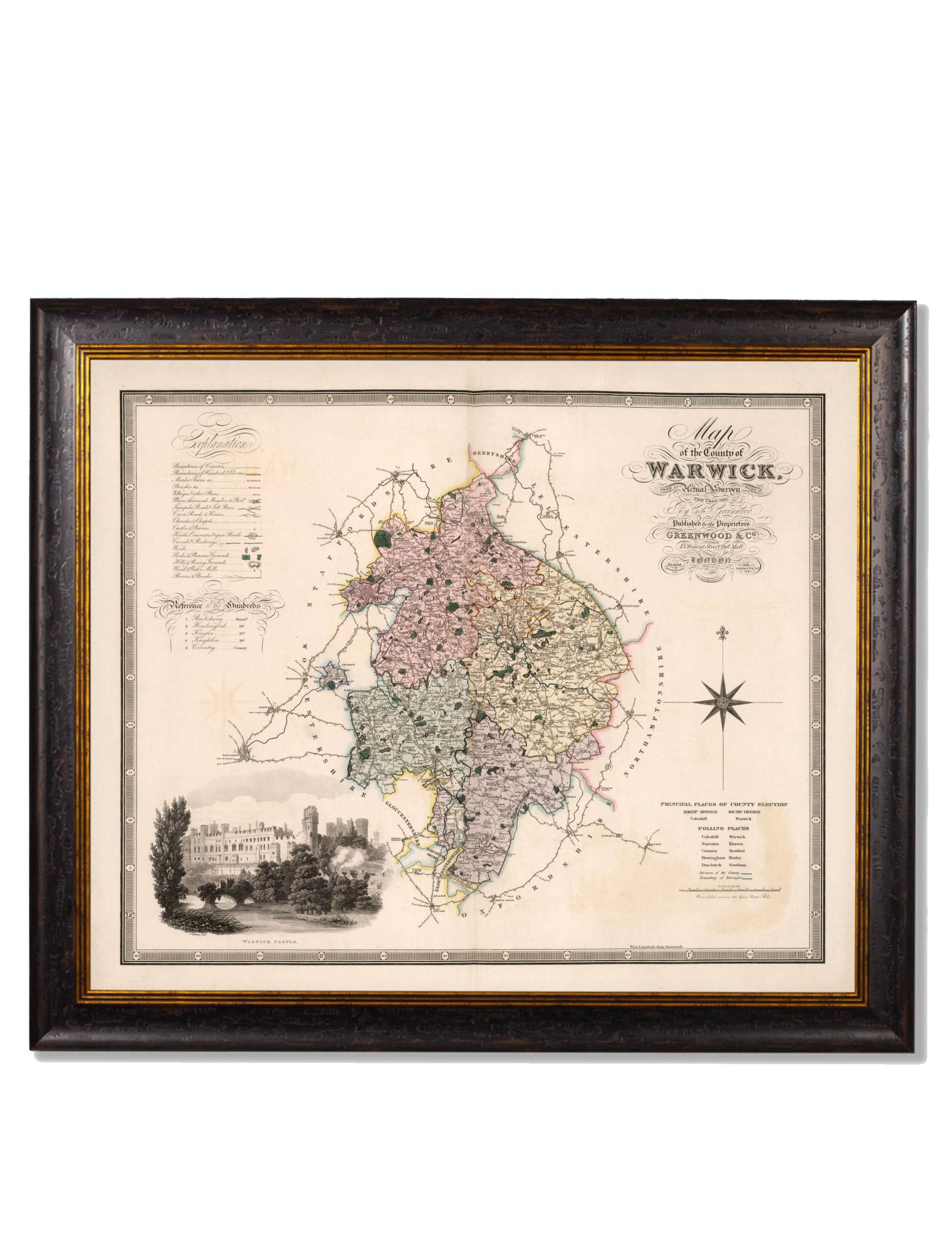 c.1830 County Maps of England - Blythe Living