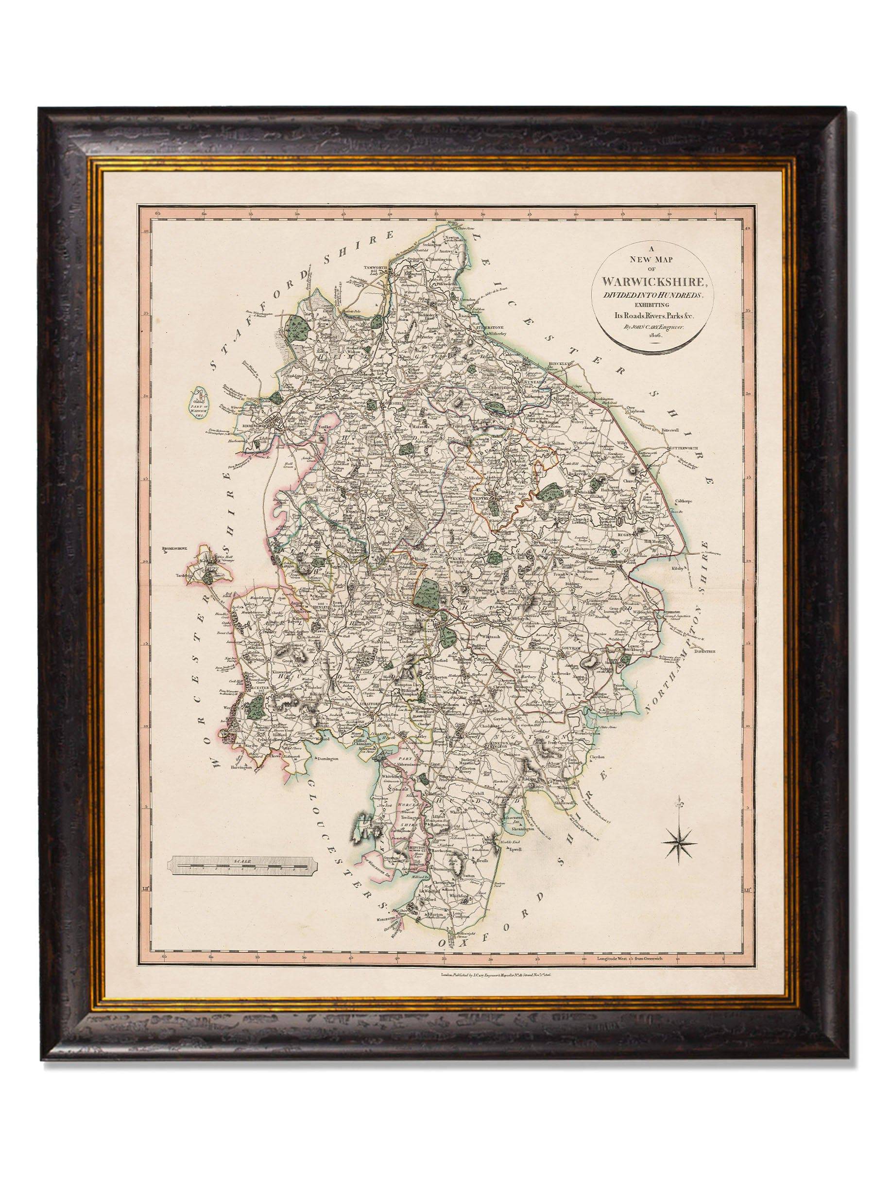 c.1806 County Maps of England - Blythe Living