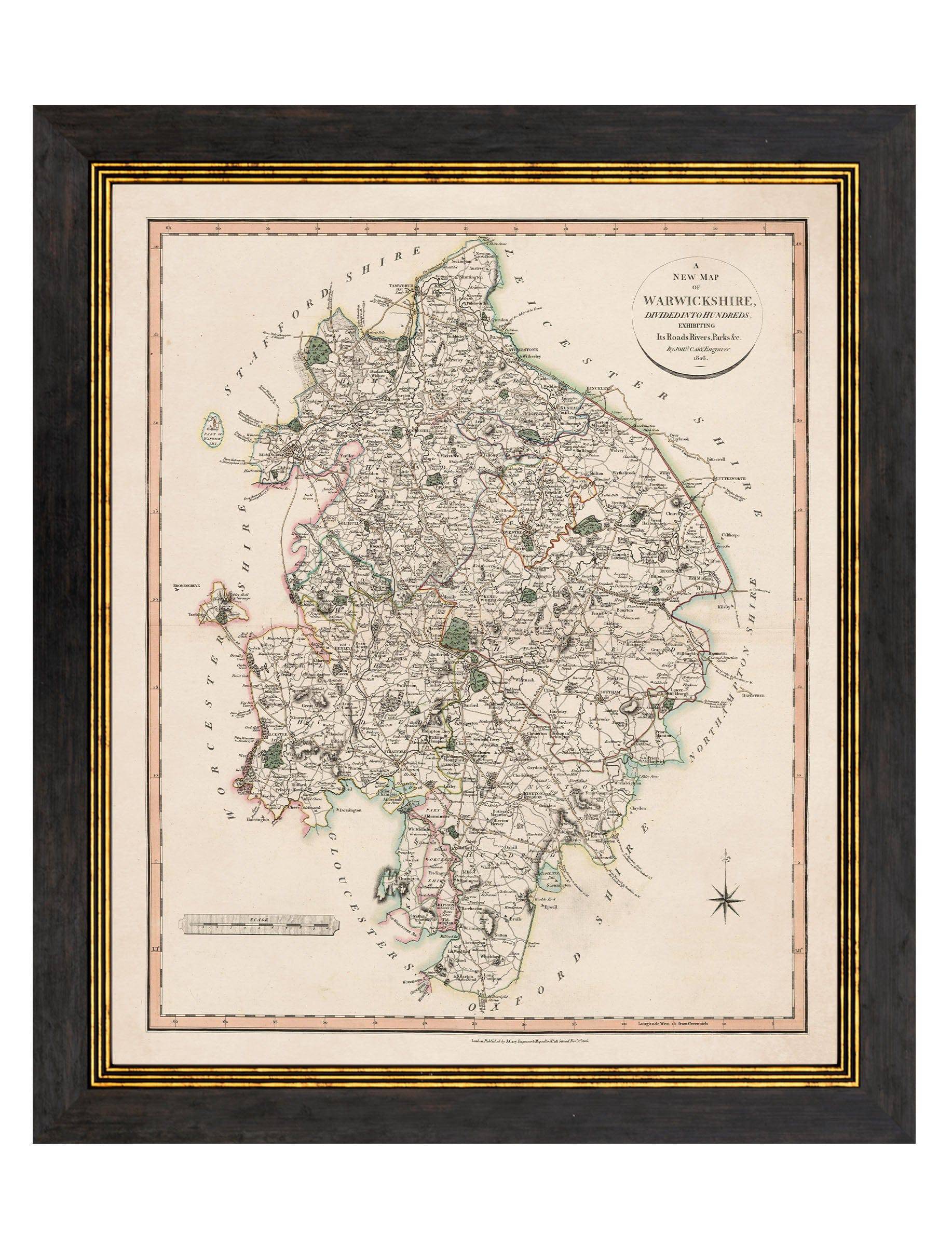 c.1806 County Maps of England - Blythe Living